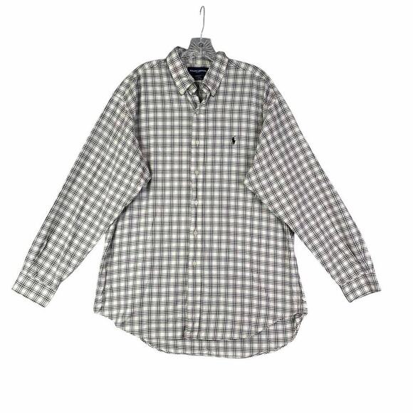 Polo Ralph Lauren Shirt Golf Mens Large L Plaid Check LS Button Down - Picture 2 of 8
